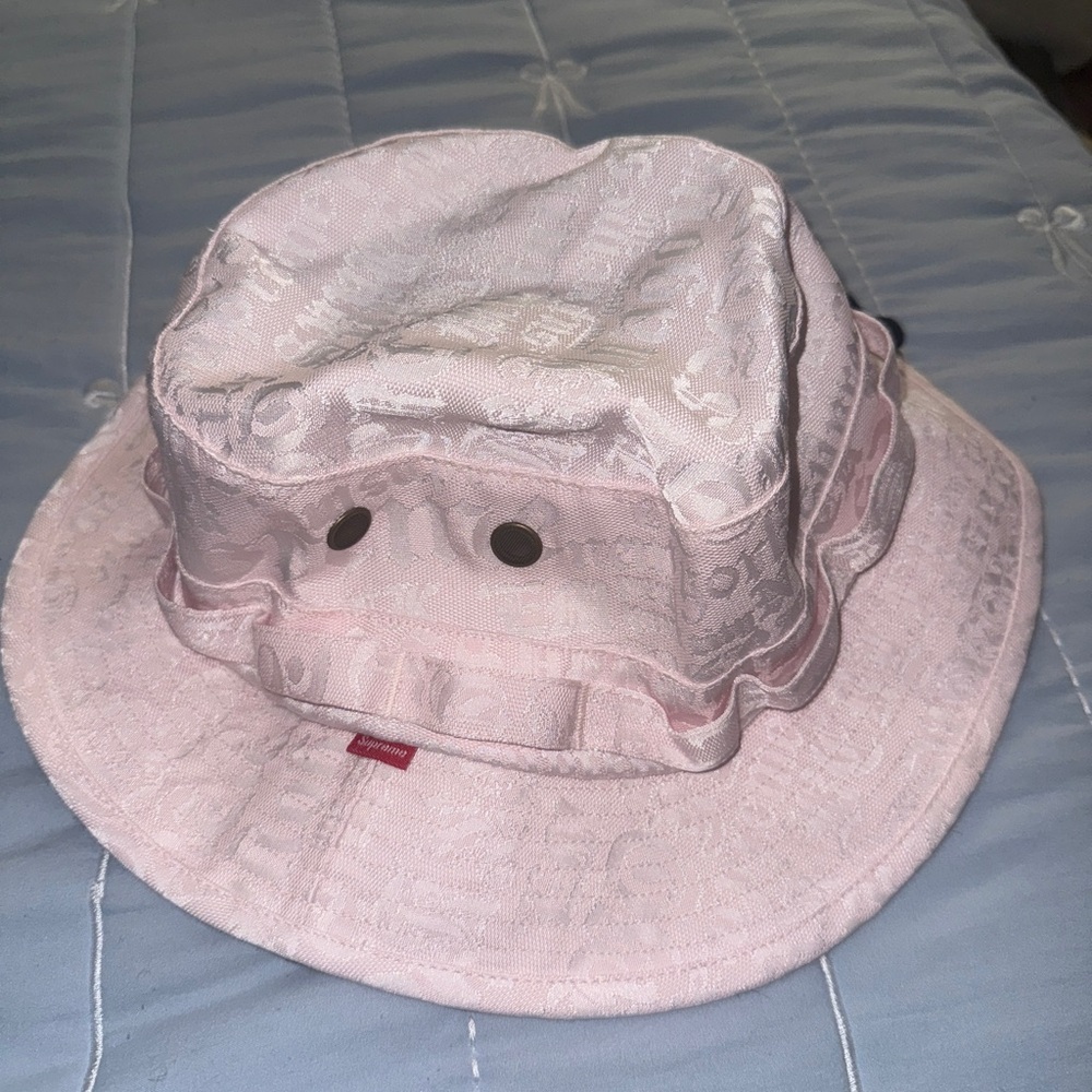 Supreme Jacquard Boonie Hat Pink Brand New - Picture 2 of 6